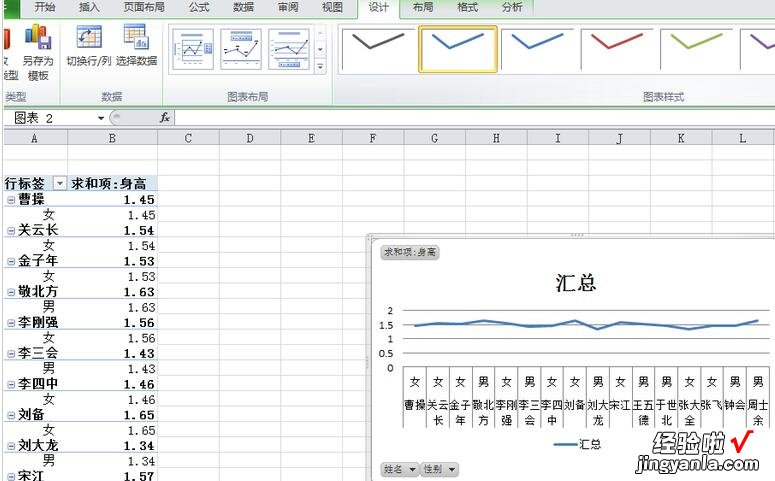 我来分享Excel表格中做直观的统计图表的详细教程