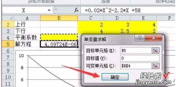 分享Excel计算散点图曲线交叉点坐标的操作方法