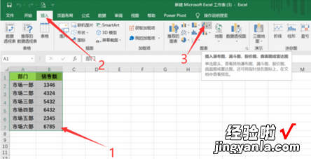 我来分享Excel中做出雷达图的方法