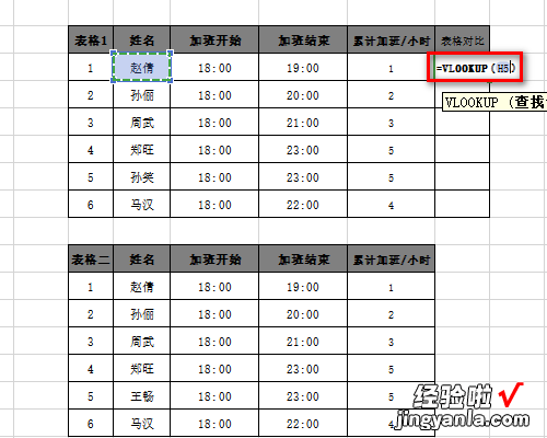 教你Excel表格中两个数据进行对比差异的操作过程