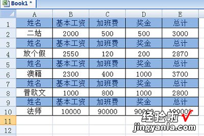 我来分享Excel制作工资条的快捷方法