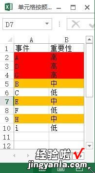 分享excel2013设置按颜色进行排序的操作步骤