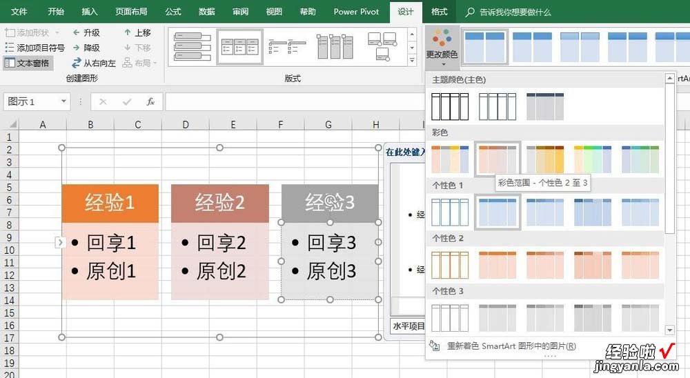 教你excel2016创建水平项目符号列表的图文教程