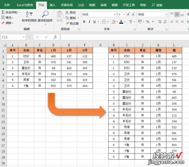 我来分享PQ插件实际应用，快速将Excel二维表转换成一维表