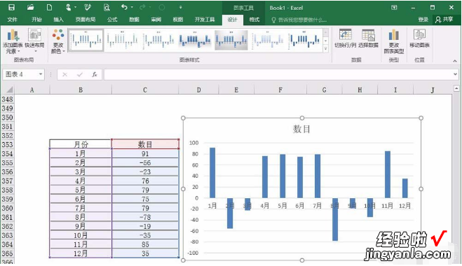 我来分享Excel背离式图表怎么制作