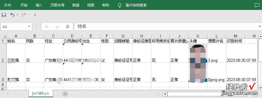 批量身份证图片转Excel，核验真伪，保留头像，只需一款软件