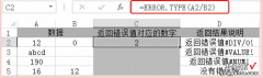 Excel信息函数——ERROR.TYPE函数详解