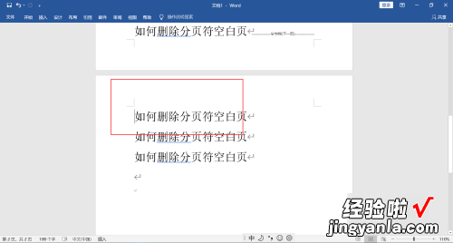 如何删除分页符word空白页 word怎么删除空白页