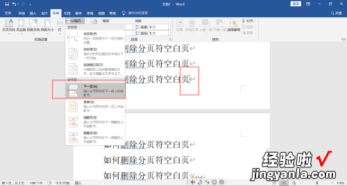 如何删除分页符word空白页 word怎么删除空白页