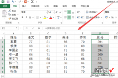 excel表格如何显示排名名次 excel表格怎么排名