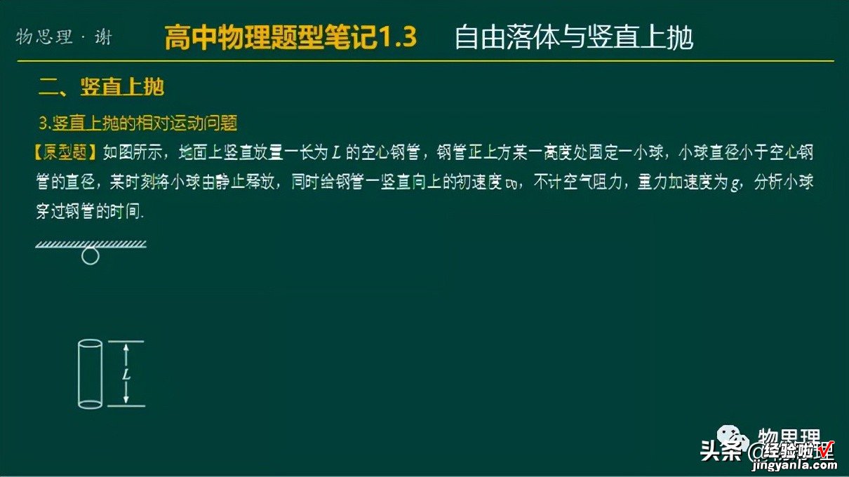 题型笔记1.3 自由落体与竖直上抛——附PPT课件下载