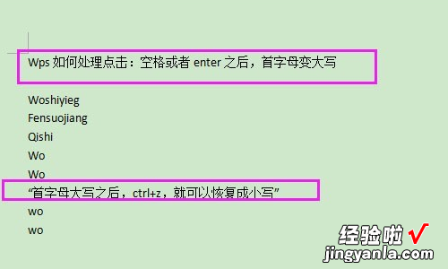 wps怎么设置第一英文字母大小写 wps输入英文再空格后首字母变大写怎么办