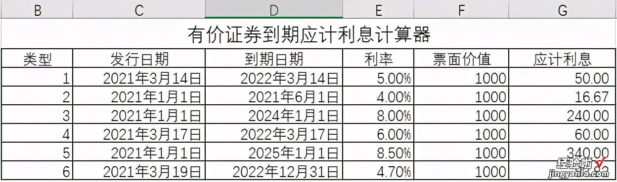 EXCEL软件ACCRINTM函数的应用