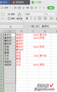 WPS如何将两个打乱顺序的表格进行区分 WPS表格A列数据按北京