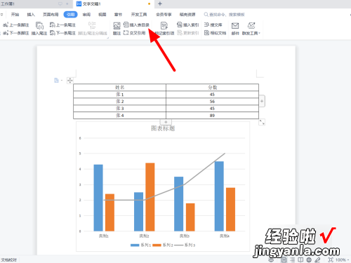 WPS文字中快速生成指定图表技巧 图表目录怎么自动生成