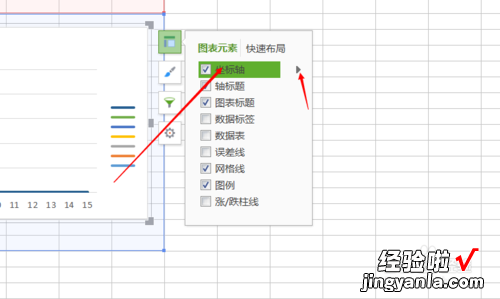 wps演示图表坐标轴怎么设置到图表外 wps图表里怎么修改x轴坐标