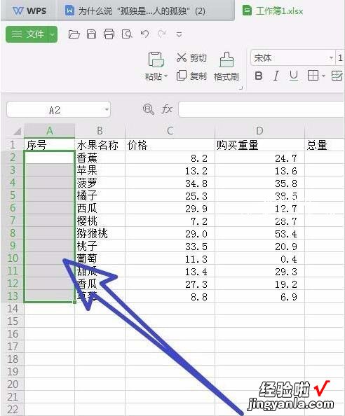 怎么使用wps表格在某列前统一加一个字母 wps如何填充英文单词加字母的序列