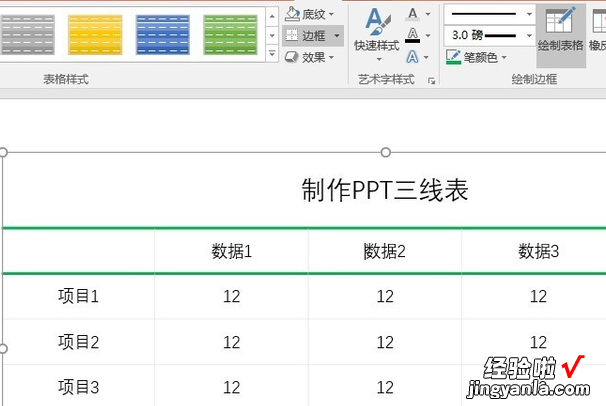 如何绘制三线图 三线表怎么制作