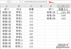 sumif求和技巧，Excel快速汇总计算，一键操作