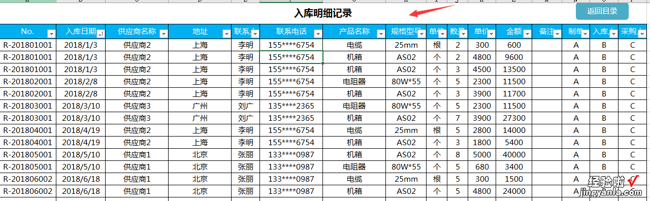 Excel进销存套表，自动汇总分析，应收应付躺着管理