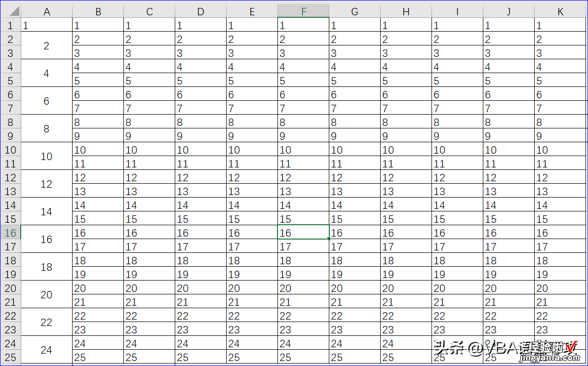 MF23：VBA_合并Excel中的单元格