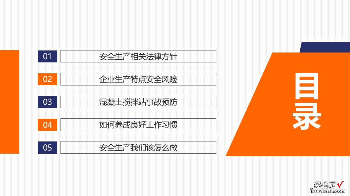 混凝土企业三级安全教育培训，全内容演示PPT，模板课件拿来就用