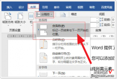 word文档分页符在哪里查看 分页符怎么显示出来