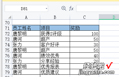 excel怎么弄奖励 excel奖励明细条怎么制作