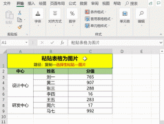 excel表格怎么粘图 Excel中粘贴表格为图片的方法