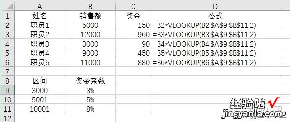 EXCEL-VLOOKUP函数查找内容