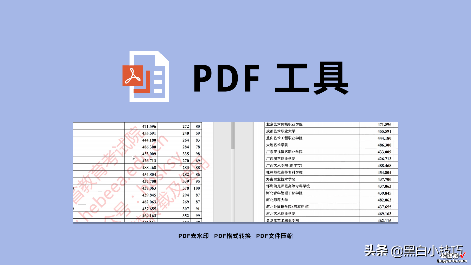 PDF去水印，超良心的免费PDF文件处理工具