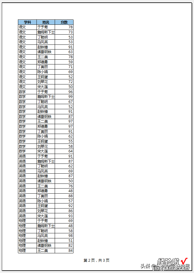 打印 Excel 表格，首页不显示页码，从第 2 页开始编号