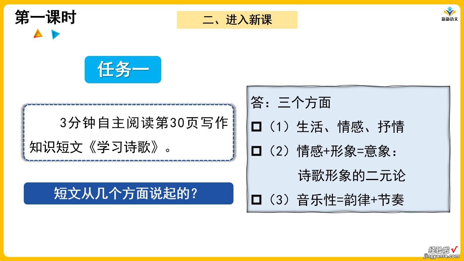 任务驱动学习法 | 统编版高中语文课件 | 必修上第一单元 第四题