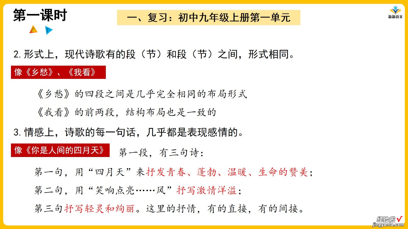 任务驱动学习法 | 统编版高中语文课件 | 必修上第一单元 第四题