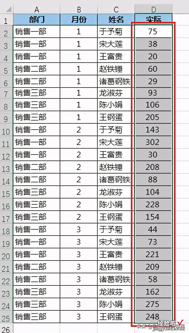 Excel – 输入名次，前几名的单元格全部自动打勾，方便查看