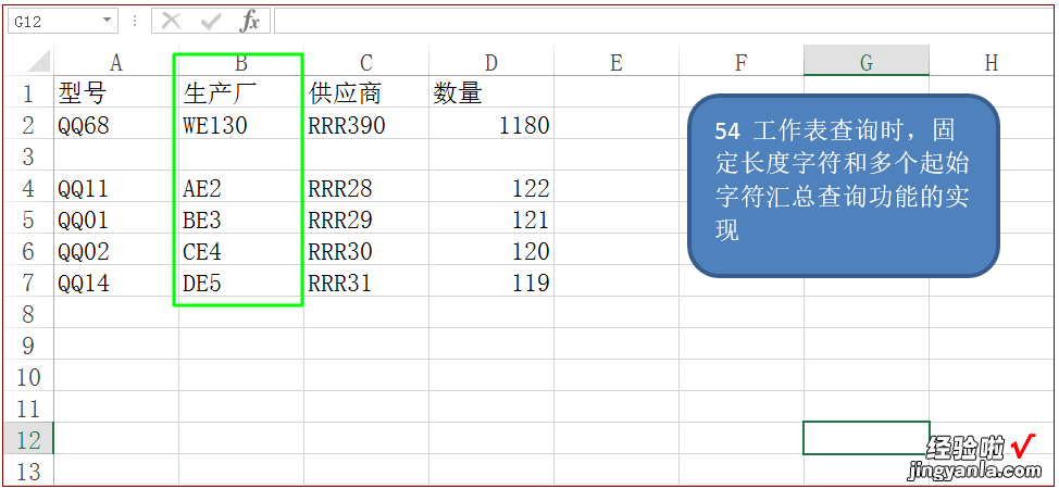 大数据查询时，固定长度字符和多个起始字符汇总查询的实现