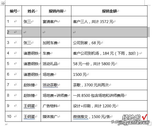 Word 表格能自动编号吗？中间插入新行难道编号要全部重写？