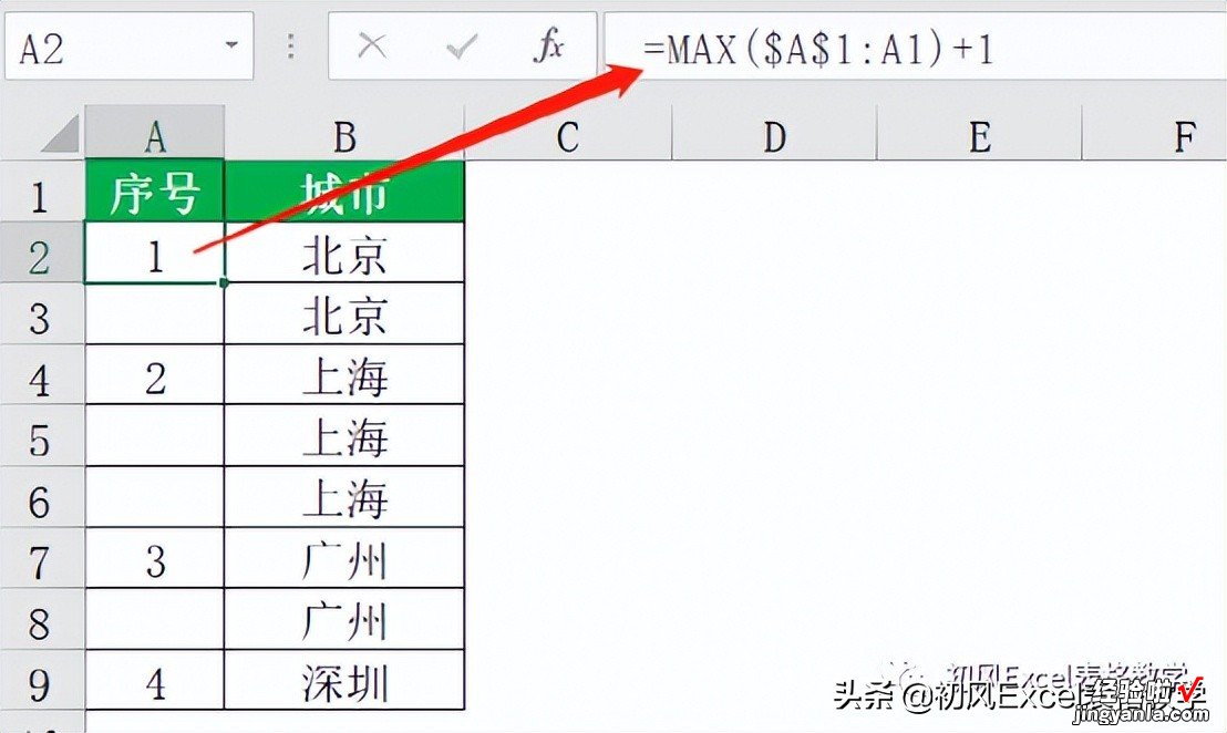 一 在合并单元格内填充连续序号—合并单元格系列