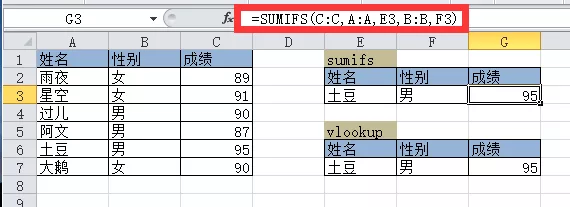 Excel教程：sumifs竟然比vlookup好用，真棒