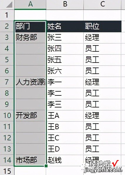 「实用技巧」中间有空白行列的区域如何快速全选