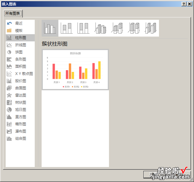 一起制作扁平的曲线山峰柱状图