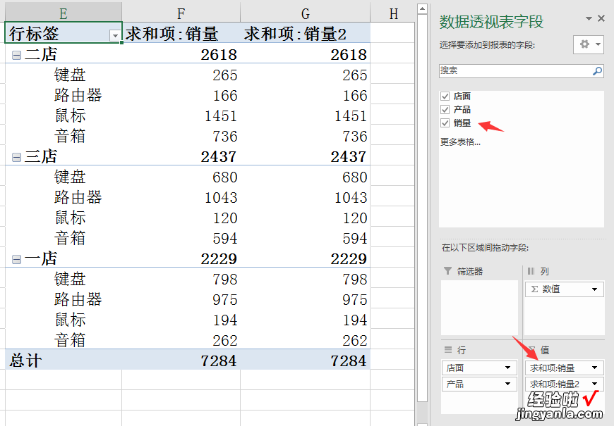 Excel多产品，多店面销量排名，透视表迅猛快捷，复杂工作秒轻松