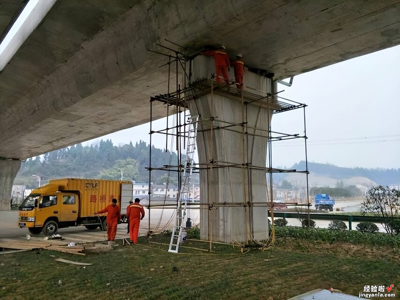 高速公路桥梁墩台加固施工技术要点的探析