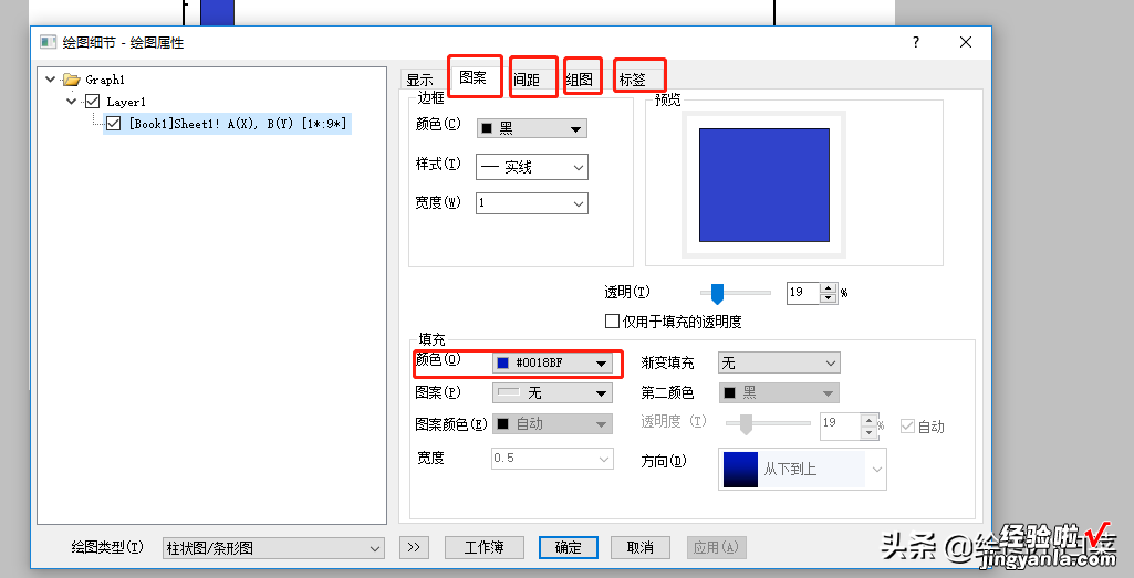 origin科研绘图：论文柱状图/条形图绘制