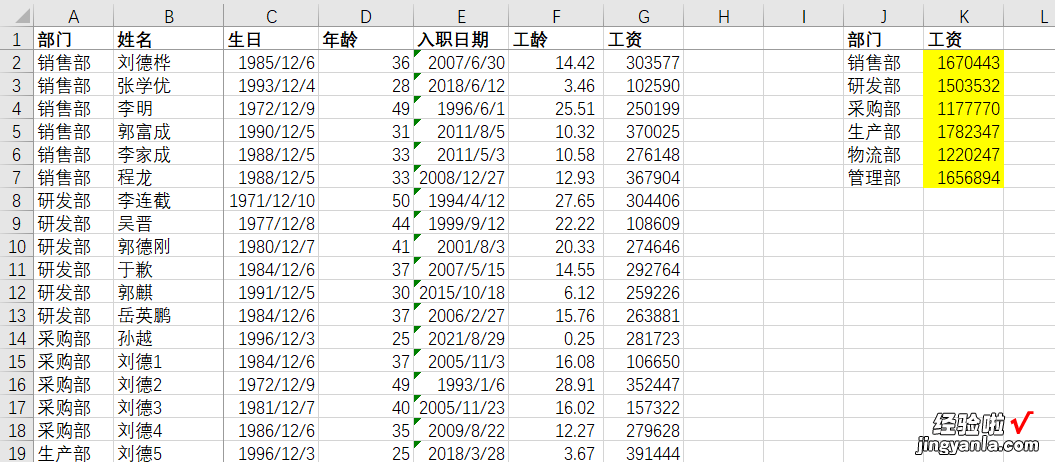 怎么快速根据部门，区域，职位，品种，年份等求和，sumif