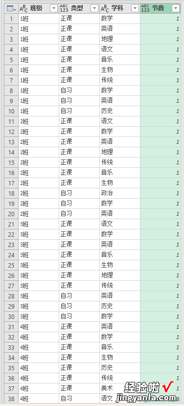 这是 Excel 能完成的吗？根据年级课程表算出每个班级的各学科节数