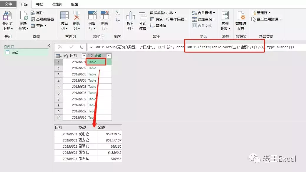 从Excel表中提取每天金额排前五的明细？用筛选可是办不到哦！