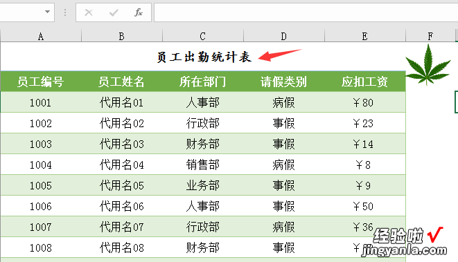 Excel员工工资套表，自带万年历考勤，一键工资单超轻松