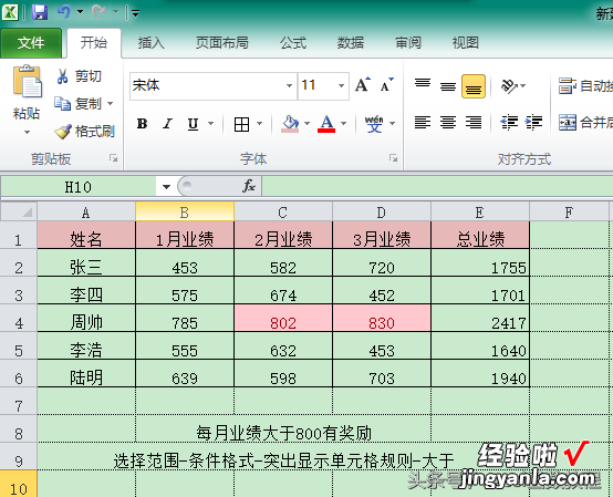 条件格式让你的表格数据一目了然，表格不再死板