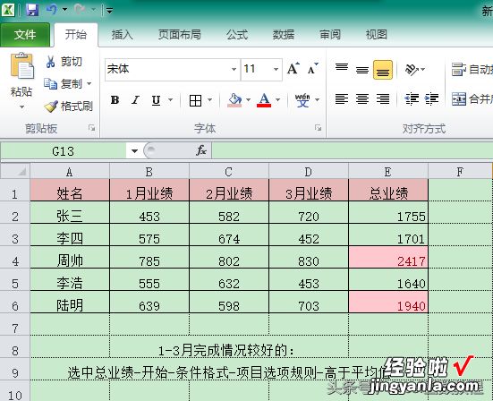 条件格式让你的表格数据一目了然，表格不再死板